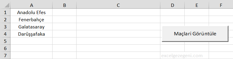 Basketbol Maçları - Excel Gezegeni Basketbol Maçları