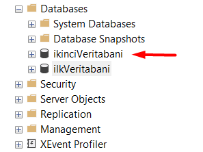 Create Database Komutu - Excel Gezegeni Create Database Komutu
