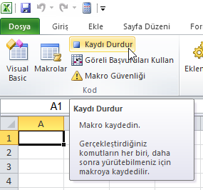 Araç Çubuğuna Makro Eklemek - Excel Gezegeni Araç Çubuğuna Makro Eklemek