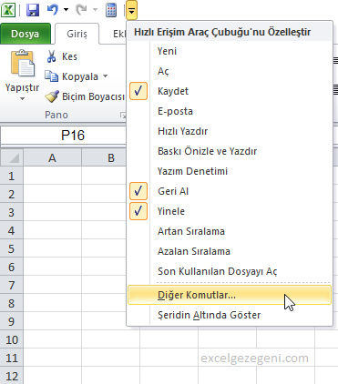Araç Çubuğuna Makro Eklemek - Excel Gezegeni Araç Çubuğuna Makro Eklemek