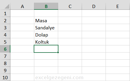 Göreli Başvurular - Excel Gezegeni Göreli Başvurular