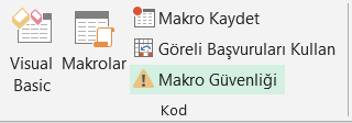 Makroları Etkinleştirme