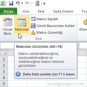 Modülden Kod Çalıştırma