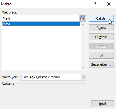 Modülden Kod Çalıştırma