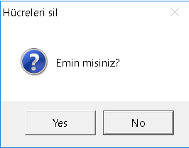 MsgBox Fonksiyonu