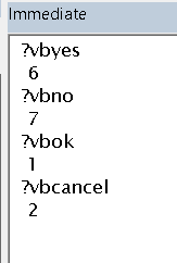 MsgBox Fonksiyonu