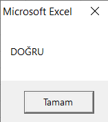 Seçimi Test Etme - Excel Gezegeni Seçimi Test Etme