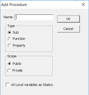 Visual Basic Editor (VBE)