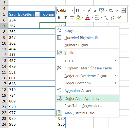 Veri Aralığına Göre Değer Dağılımı - Excel Gezegeni Veri Aralığına Göre Değer Dağılımı