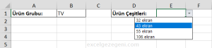 Bağımlı Açılır Listeler - Excel Gezegeni Bağımlı Açılır Listeler