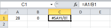 Bölme İşlemi - Excel Gezegeni Bölme İşlemi