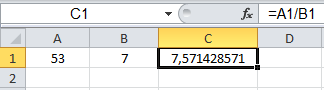 Bölme İşlemi - Excel Gezegeni Bölme İşlemi