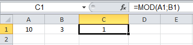 Bölme İşlemi - Excel Gezegeni Bölme İşlemi