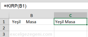 Boşlukları Kaldırmak - Excel Gezegeni Boşlukları Kaldırmak