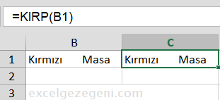 Boşlukları Kaldırmak - Excel Gezegeni Boşlukları Kaldırmak
