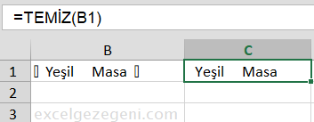 Boşlukları Kaldırmak - Excel Gezegeni Boşlukları Kaldırmak