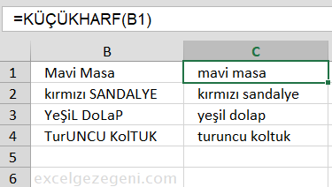 Büyük Küçük Harf Değişikliği