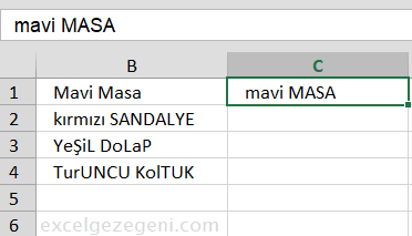 Büyük Küçük Harf Değişikliği