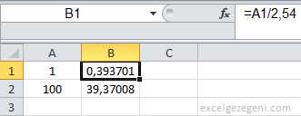 ÇEVİR fonksiyonu - Excel Gezegeni ÇEVİR fonksiyonu