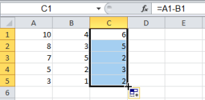 Çıkarma İşlemi - Excel Gezegeni Çıkarma İşlemi