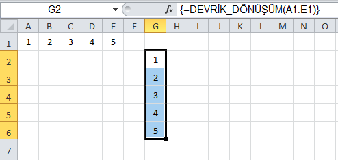 Devrik Dönüşüm - Excel Gezegeni Devrik Dönüşüm