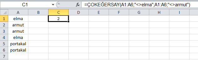 Eşit değil