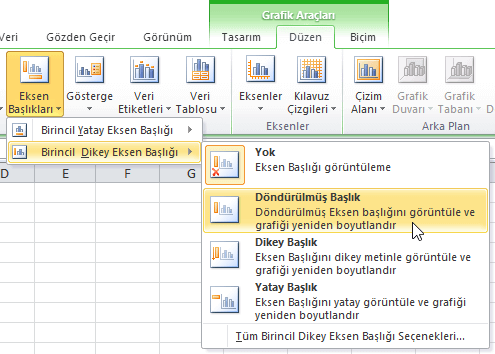 Eksenler - Excel Gezegeni Eksenler