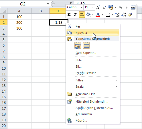 Hızlı İşlemler - Excel Gezegeni Hızlı İşlemler