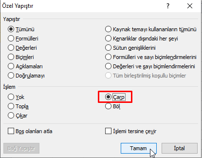 Hızlı İşlemler - Excel Gezegeni Hızlı İşlemler