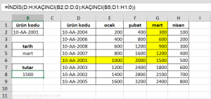 İNDİS ve KAÇINCI - Excel Gezegeni İNDİS ve KAÇINCI