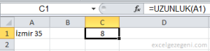 Karakterleri Saymak - Excel Gezegeni Karakterleri Saymak