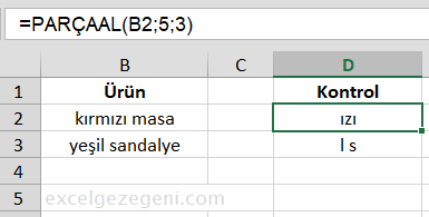 Metin İçinden Alt Metni Çıkarmak - Excel Gezegeni Metin İçinden Alt Metni Çıkarmak