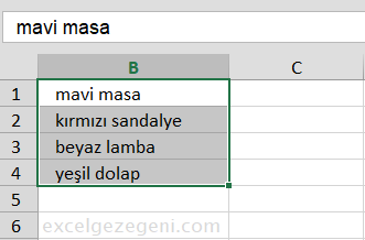 Metni Sütunlara Dönüştür - Excel Gezegeni Metni Sütunlara Dönüştür