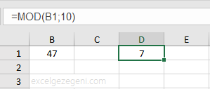MOD - Excel Gezegeni MOD
