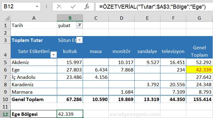 ÖZETVERİAL - Excel Gezegeni ÖZETVERİAL