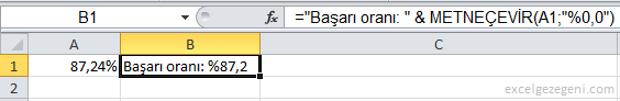 Sayıları Metne Çevirmek - Excel Gezegeni Sayıları Metne Çevirmek