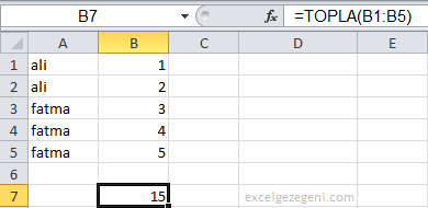 Sayma ve Toplama Fonksiyonları - Excel Gezegeni Sayma ve Toplama Fonksiyonları