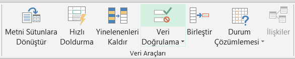 Veri Doğrulama - Excel Gezegeni Veri Doğrulama