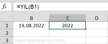 Yılın Kaçıncı Günü - Excel Gezegeni Yılın Kaçıncı Günü