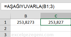 YUVARLA - Excel Gezegeni YUVARLA