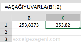 YUVARLA - Excel Gezegeni YUVARLA