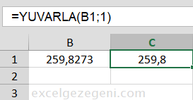 YUVARLA - Excel Gezegeni YUVARLA