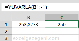 YUVARLA - Excel Gezegeni YUVARLA