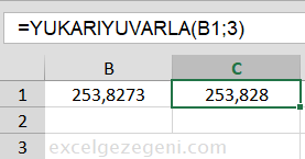 YUVARLA - Excel Gezegeni YUVARLA