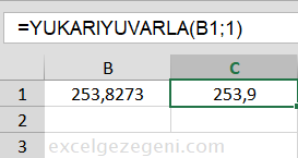 YUVARLA - Excel Gezegeni YUVARLA