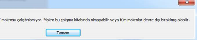 Excel'de Makro Hatasını Gidermek - Excel Gezegeni excel makro hatası