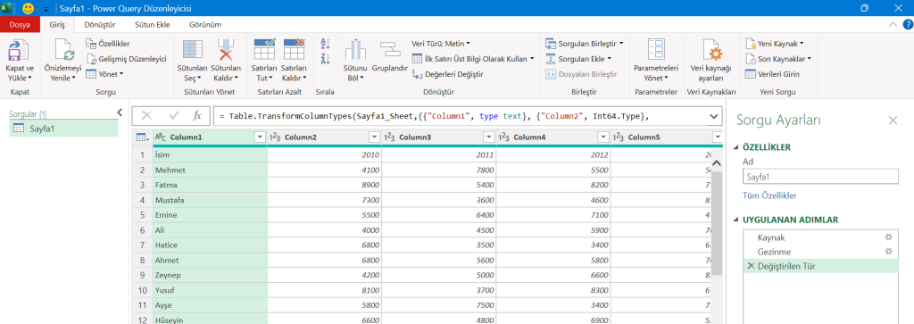 Veri Ekleme - Excel Gezegeni arayüz