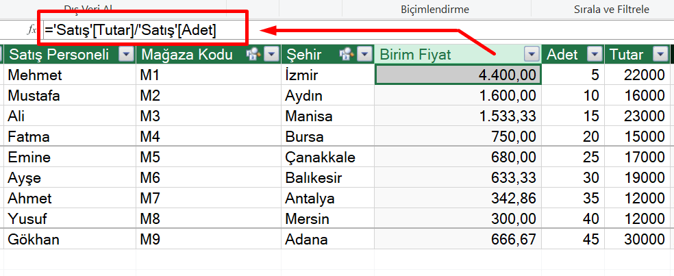 Related Fonksiyonu - Excel Gezegeni Related Fonksiyonu